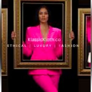 Two Piece Pink Embroidered Suit size XS